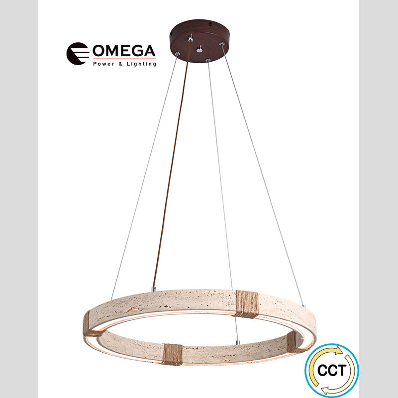 Ombra גוף תלוי טרוורטין 36W CCT - תאורה באתר לדמרקט