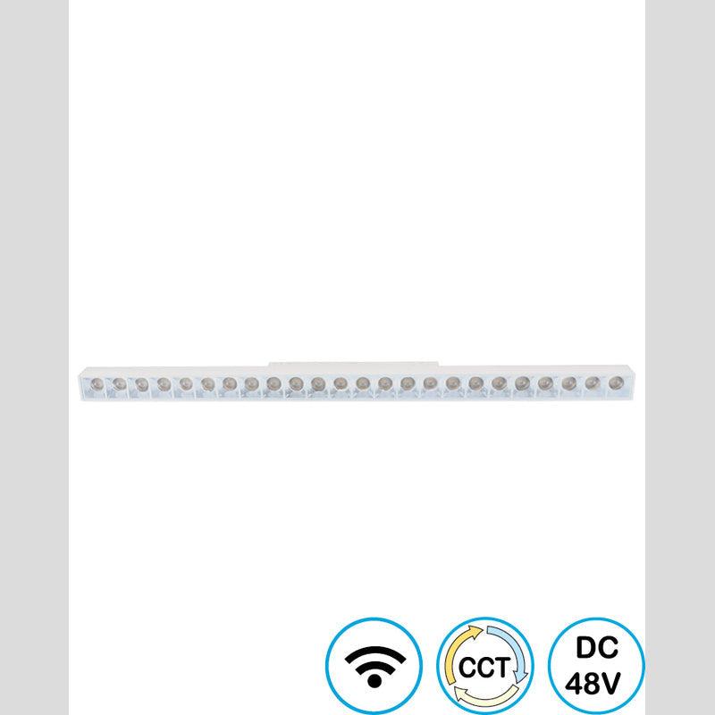 עדשות לינארי מגנטי קו אפס לבן LINE WIFI EYEZERO 24W - Magnetic Lighting Track System באתר לדמרקט