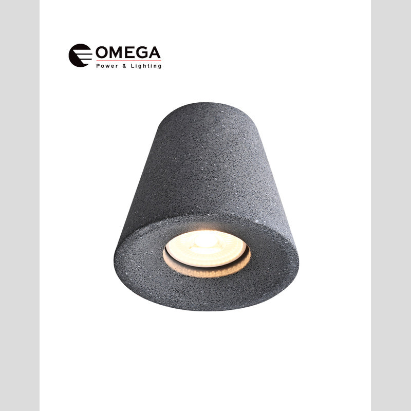 Alto צילינדר צמוד בטון כהה GU10 - Flush Mount Ceiling Light באתר לדמרקט