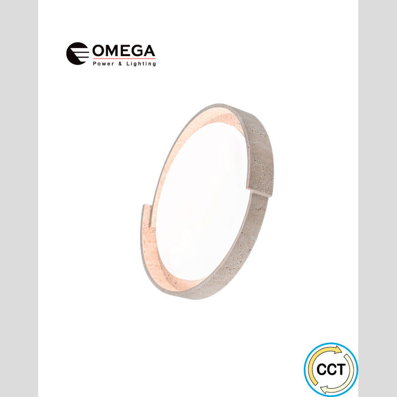Vero גוף צמוד תקרה טרוורטין 40W CCT - תאורה באתר לדמרקט