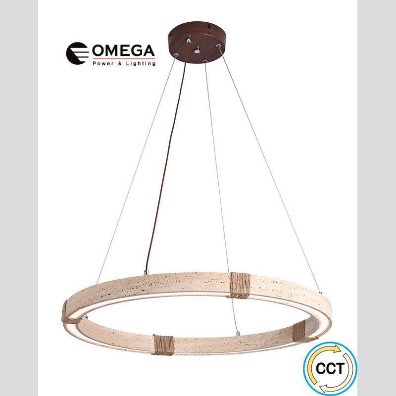 Ombra גוף תלוי טרוורטין 45W CCT - תאורה באתר לדמרקט