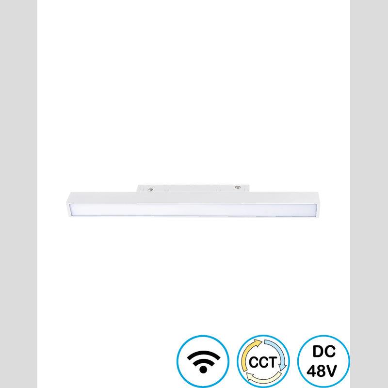 חלבי לינארי מגנטי קו אפס לבן LINE WIFI MILKZERO 12W - Magnetic Lighting Track System באתר לדמרקט