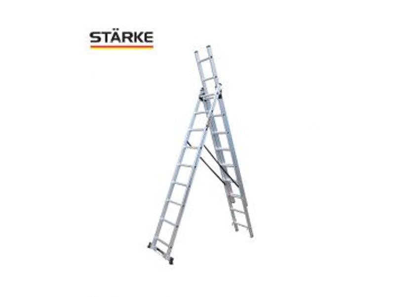 סולם אלומיניום שחילים ג' מקצועי 3x9 תוצרת STARKE