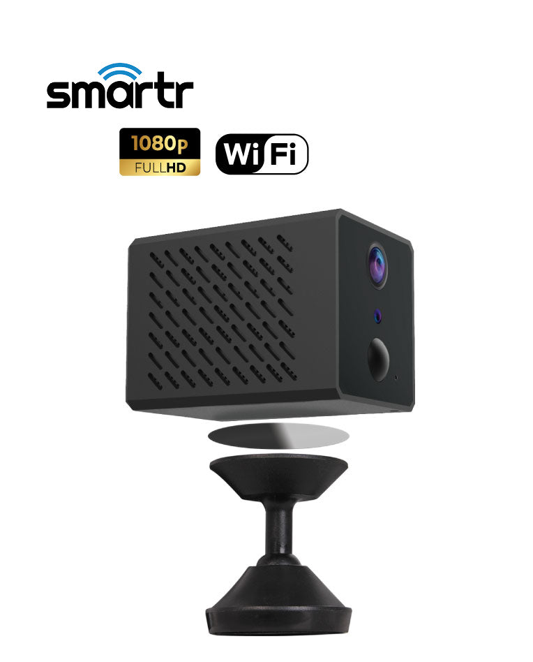 מצלמת אבטחה WIFI נטענת ניידת SMARTR 1080P/HD - טיימרים ומוצרי WIFI באתר לדמרקט