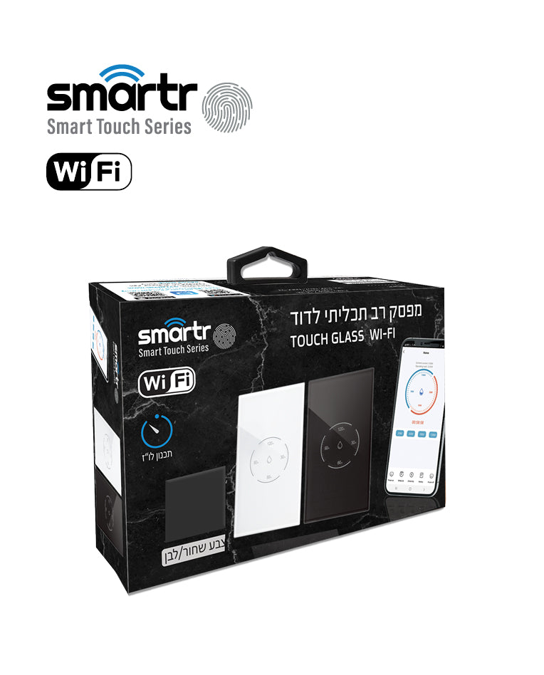 מפסק טיימר דוד אנכי TOUCH GLASS WIFI - טיימרים ומוצרי WIFI באתר לדמרקט