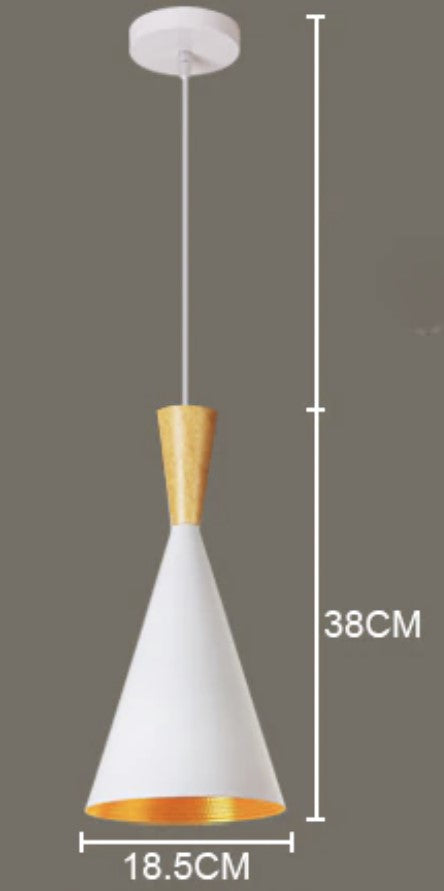 מידות של מנורת תלייה RETRO NORDIC בצבע לבן